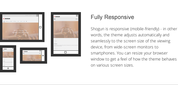 shogun features - responsive