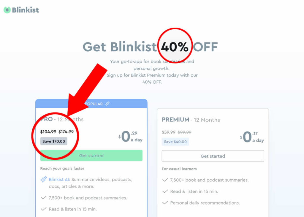 Blinkist discount coupon [currdate format=