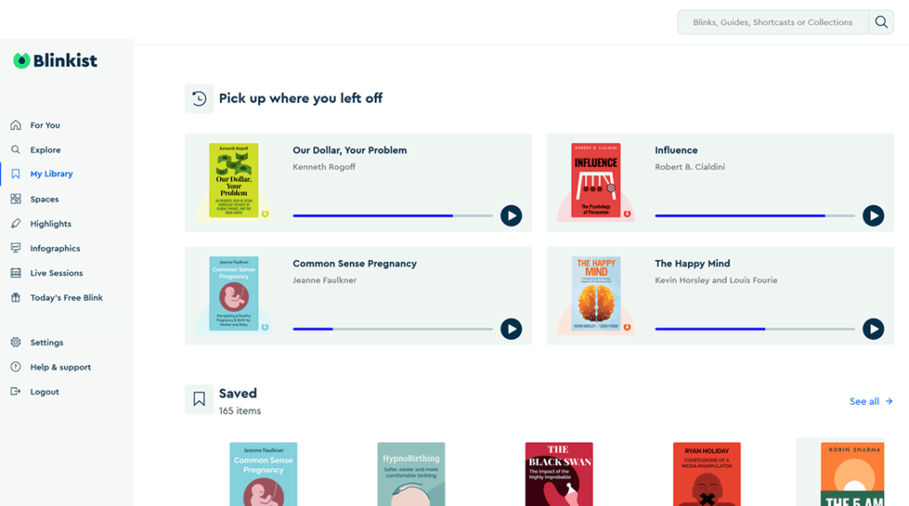 Blinkist web