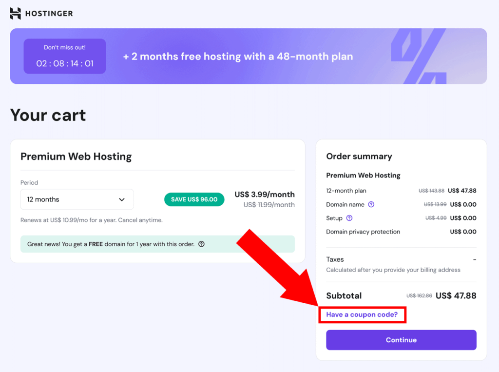 Hostinger coupon code 2025
