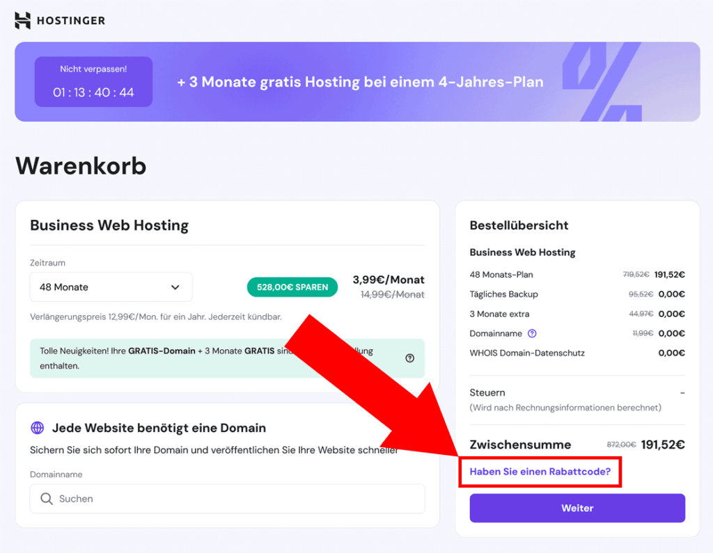 Hostinger Gutscheincode 2025