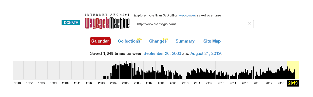 StartLogic timeline