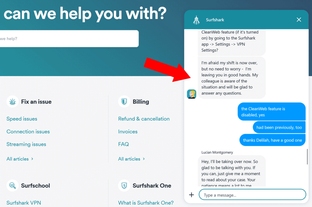 Surfshark Support
