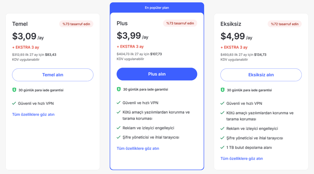NordVPN planları