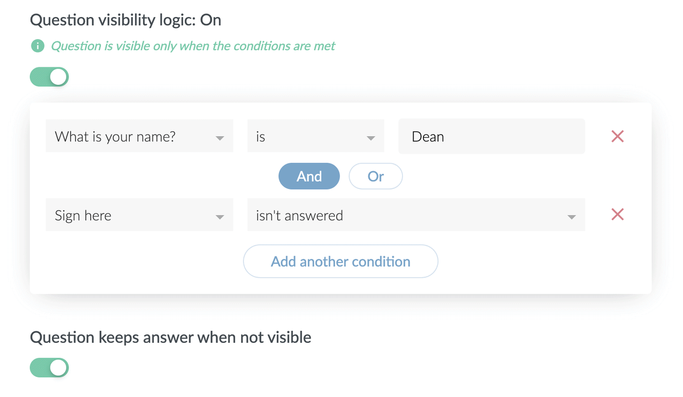 Paperform: conditional logic