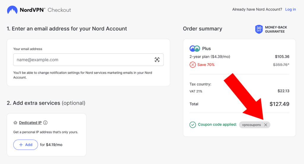 รหัสคูปอง NordVPN 2025