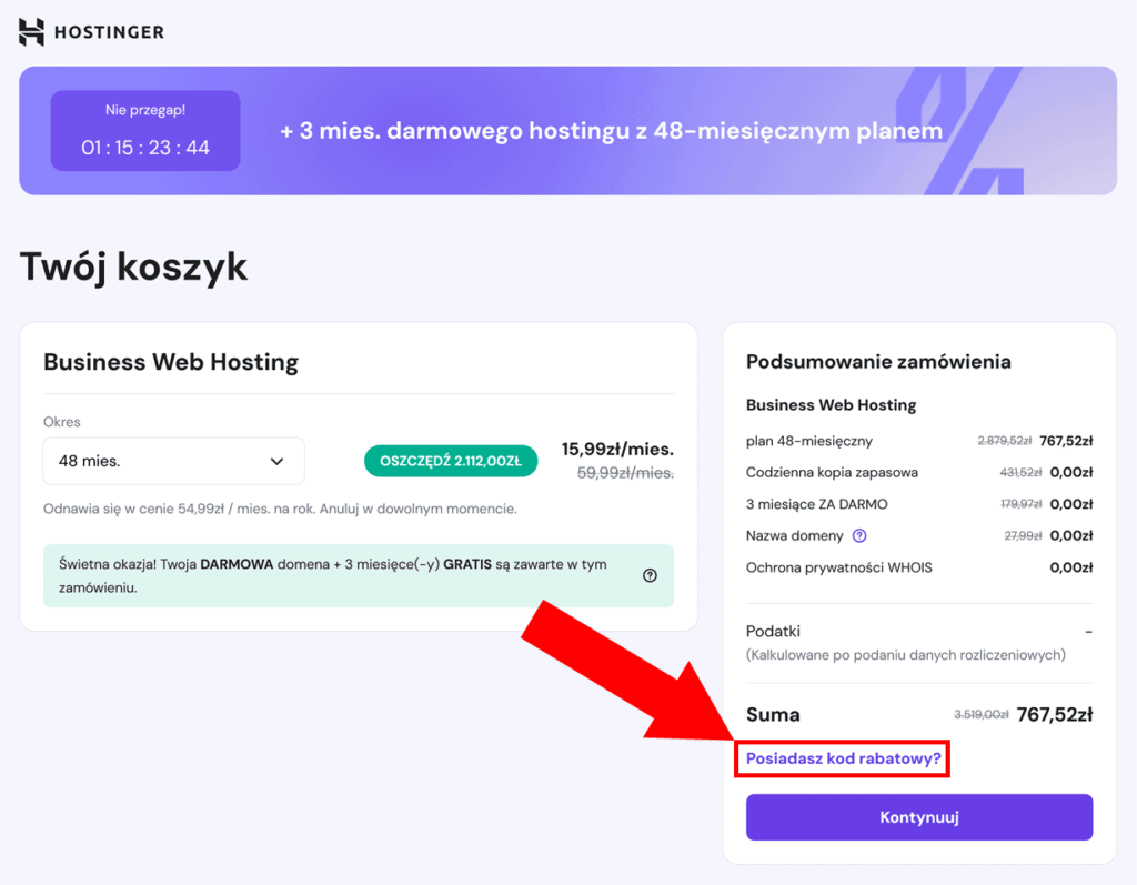 Kod promocyjny Hostinger 2025