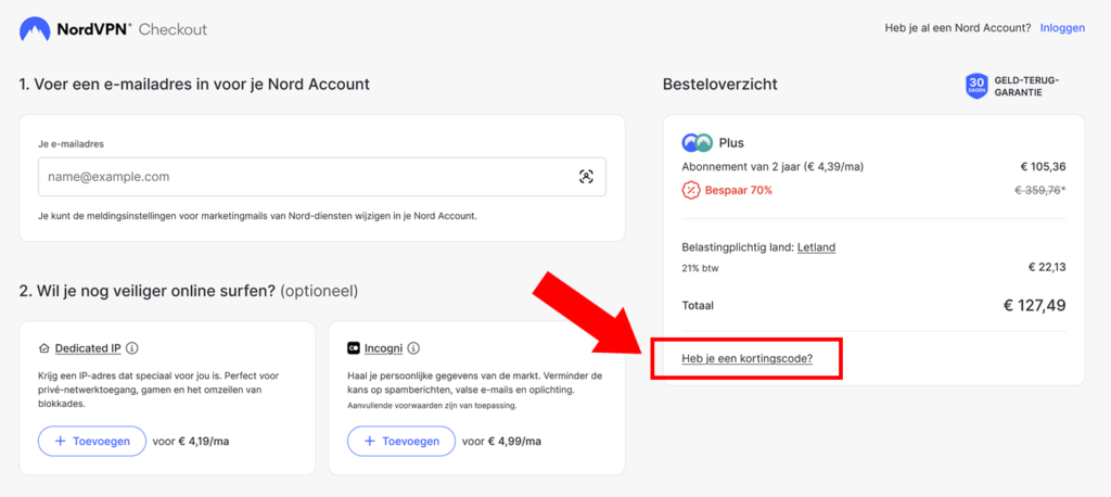 NordVPN kortingscode
