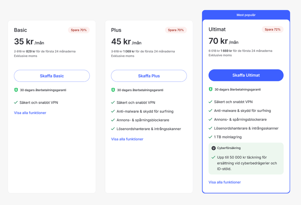 NordVPN Priser