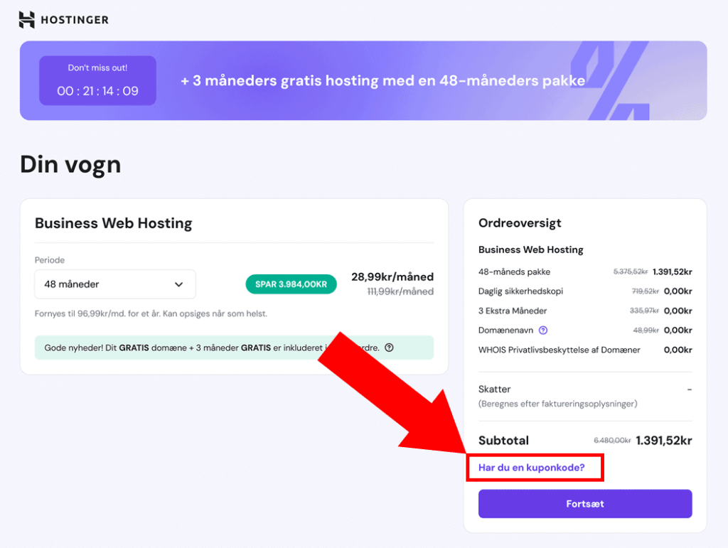 Hostinger kuponkode 2025