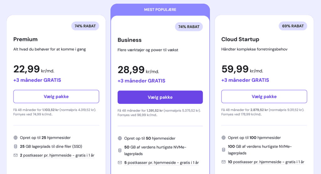 Hostinger shared hosting planer 2025